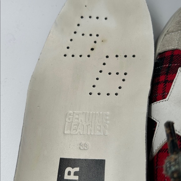 Golden Goose Suede Printed Sneakers Women's Size 8 IT 38 - Picture 9 of 12